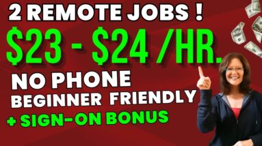 LITTLE EXPERIENCE Needed For These 2 NO PHONE Remote Jobs !  Beginner Friendly Work From Home | USA