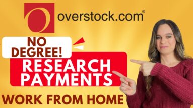 Overstock Work From Home Job Researching Payments, Credits, & Gift Cards | No Degree Needed | USA