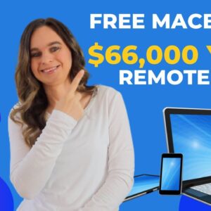 $50,000 To $66,000 Year + Macbook Pro Provided | Work From Home Job North & South America |No Degree