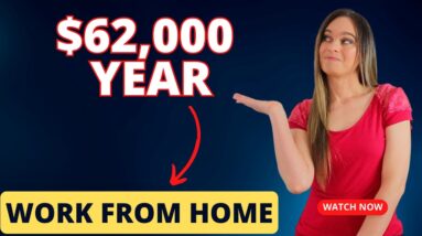 Up To $62,000 Year Non-Phone, Email, Chat Work From Home Jobs Hiring With No Degree Needed