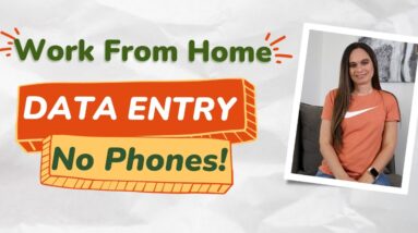 NO PHONES! Data Entry / Typing Remote Work From Home Jobs Hiring Now! No College Degree Needed!
