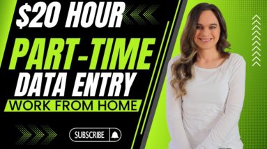 Part-Time Evenings $15 To $20 Hour Data Entry (Non-Phone) Work From Home Job | No Degree Needed