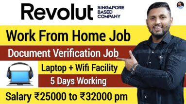 Work From Home Job 2024 | Document Verification Job | LAPTOP + WIFI  | Online Jobs At Home | Wfh Job