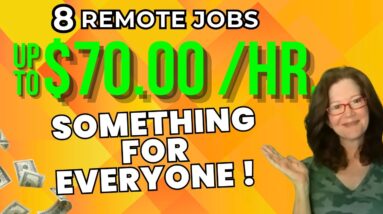 8 Remote Jobs HIRING NOW In 2023 | Up To $70/Hr. With Big Companies | USA