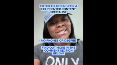 $96k Working For TIKTOK?! + NO DEGREE #onlinejobs