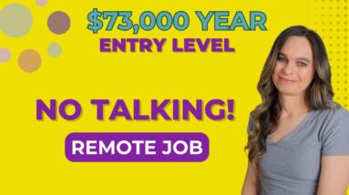 $50,000 To $73,000 Year ENTRY LEVEL No Talking Nights & Weekends Work From Home Job | No Degree
