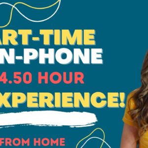 Part-Time NO EXPERIENCE NEEDED! Non-Phone Work From Home Job Processing Documents | $14.50 Hour