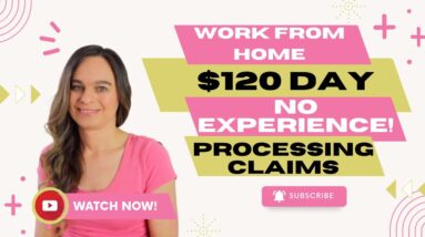 NO EXPERIENCE NEEDED! Healthcare Claims Processor | $120 Day + Paid Training | Work From Home Job