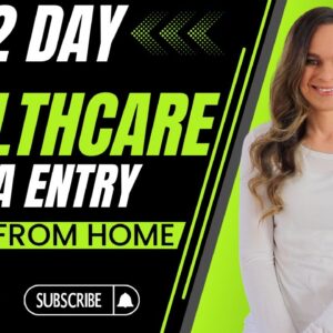 $112 Day Healthcare Data Entry (Non-Phone) Work From Home Job With No Degree Needed | USA Only