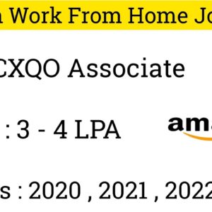 Amazon Work From Home Jobs 2023 | Off Campus Hiring for 2020-2023 batch | Off Campus Jobs 2023