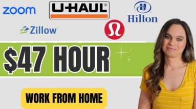 9 Work From Home Jobs Hiring Now In 2023 | Up To $47 Hour | BIG COMPANIES | No Degree | USA | FT