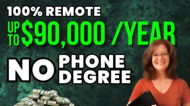 $90,000/Year NO PHONE/NO DEGREE Remote Job Responding To Emails | Work From Home 2023 | USA & CA