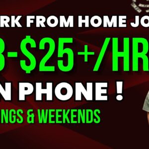 NO PHONES ! 2 Chat Jobs From Home Paying Up To $25/Hr. | 1 Is Evenings & Weekends | USA