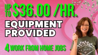 HIRING NOW ! 4 Remote Jobs That Provide Equipment - Earn up To $36/Hr. | USA