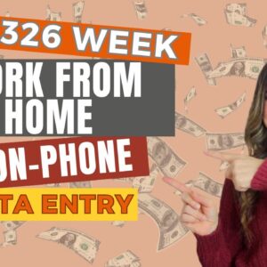 Remote Work From Home 2023 Jobs | Up To $1,326 Week | Data Entry | Non-Phone | Respond To Email