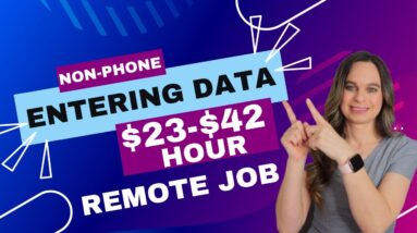 Non-Phone Work From Home Job Entering Employee Data | $23 - $42 Hour | No Degree Needed | USA Only