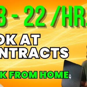 HIRING RIGHT NOW ! Make Up To $22 /Hr. Reviewing Contracts | New Full Time Remote Job 2023 | USA
