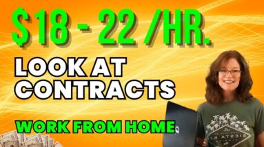 HIRING RIGHT NOW ! Make Up To $22 /Hr. Reviewing Contracts | New Full Time Remote Job 2023 | USA