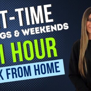 Part-Time Evenings & Weekends $20 To $21 Hour Remote Work From Home Job 2023 With No Degree Needed