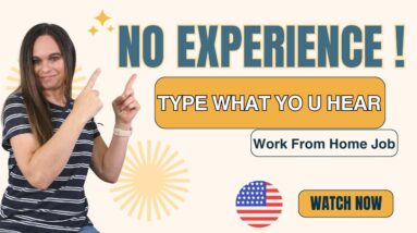 Part-Time NO EXPERIENCE NEEDED! Type What You Hear Work From Home Job | No Degree Needed | USA Only