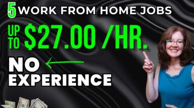 NO EXPERIENCE Needed For These 5 EASY Work From Home Jobs 2023 | USA