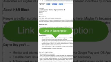 Up To $36/HR Monitoring App Store Reviews For H&R Block From Home No Degree #homejobs #workfromhome