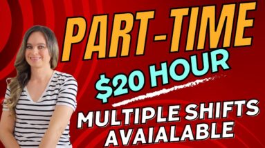 $20 Hour Part-Time Multiple Shifts Available Work From Home Job With No Degree Needed | USA Only