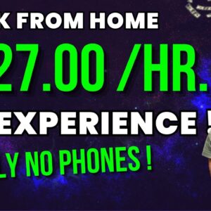 $16-$27/Hr. NO EXPERIENCE NEEDED / (mainly) NO PHONE Work From Home Job Processing Claims | USA