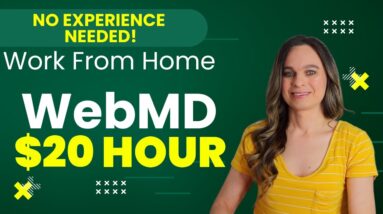 WebMD Hiring With No Experience Needed! $17 To $20 Hour Work From Home Job 2023 | USA Only