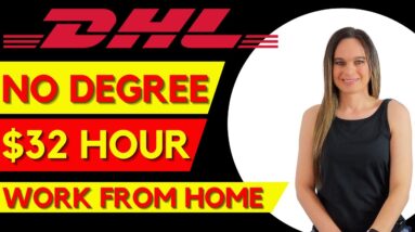 DHL Shipping $20 To $32 Hour Work From Home Job Helping Track Packages | No Degree Needed | USA Only