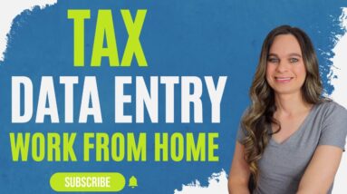 Tax Data Entry & Admin Support Remote Work From Home Job Hiring Now In USA!