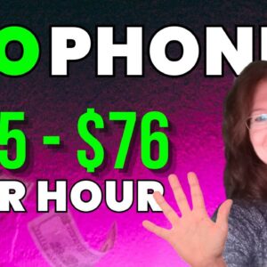 5 No Talking Work From Home Jobs | Make $76+ Per Hour With Little Experience | USA