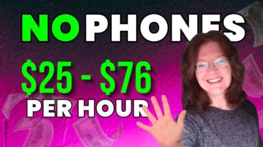 5 No Talking Work From Home Jobs | Make $76+ Per Hour With Little Experience | USA