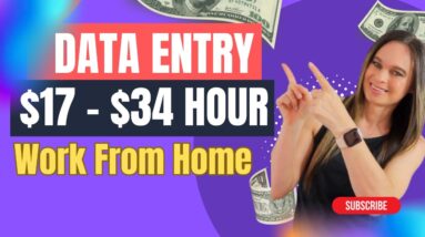 Data Entry Remote Work From Home Jobs 2024 | No Degree | $17 To $34 Hour | USA Only
