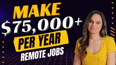 No Degree Remote Work From Home Jobs Paying $75,000 To $110,000 Year | Hiring Now In 2024!