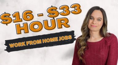 Hiring Multiple People! Work From Home Jobs 2024 | USA & Canada | No Degree | $16 To $33 Hour