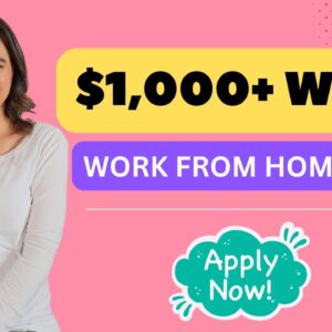 Work From Home Making $1,000 A Week Or MORE! No Degree Needed | Customer Service , Order Mgmt & More