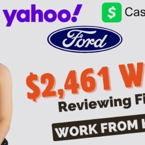 $1,173 To $2,461 Week Reviewing Digital Files For YAHOO (No Phones!) | Work From Home Job 2024 | USA