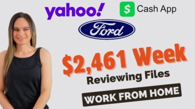 $1,173 To $2,461 Week Reviewing Digital Files For YAHOO (No Phones!) | Work From Home Job 2024 | USA