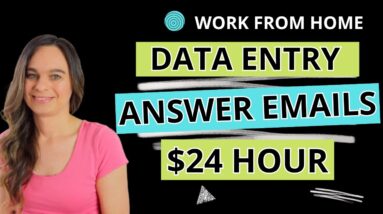 NO TALKING! Remote Work From Home Jobs | Data Entry | Answering Emails | Up To $24 Hour | No Degree