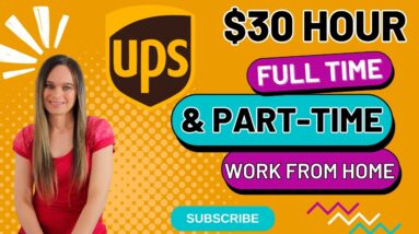 Part-Time & Full Time Remote Work From Home Jobs | Up To $30 Hour With No Degree Needed | USA Only