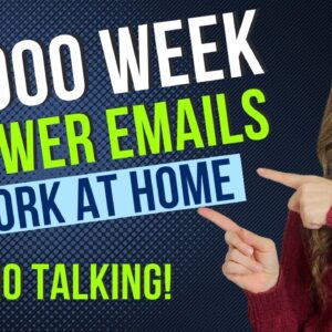 No Talking! Answer Email From Home! $1,000 Week With No Degree Needed | 2024 Work From Home Jobs
