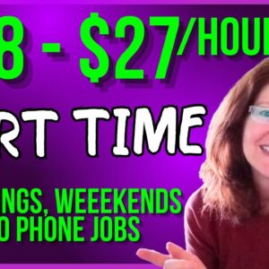 4 Part Time Work From Home Jobs 2024: E venings, Weekends, No Phone Jobs !  | USA