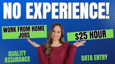 NO EXPERIENCE NEEDED! Data Entry Remote Work From Home Jobs | $25 Hour With No Degree Needed | USA