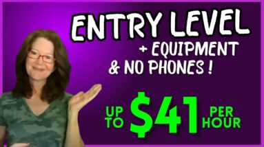 Up To $41/Hour No Phones AND They'll Give You Equipment!  2 Entry Level Remote Jobs Hiring Now