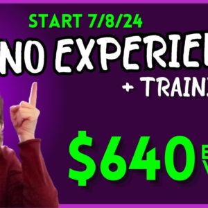 They Will Train You ! No Experience Needed Remote Jobs Available Today (Make Up To $640/Week)