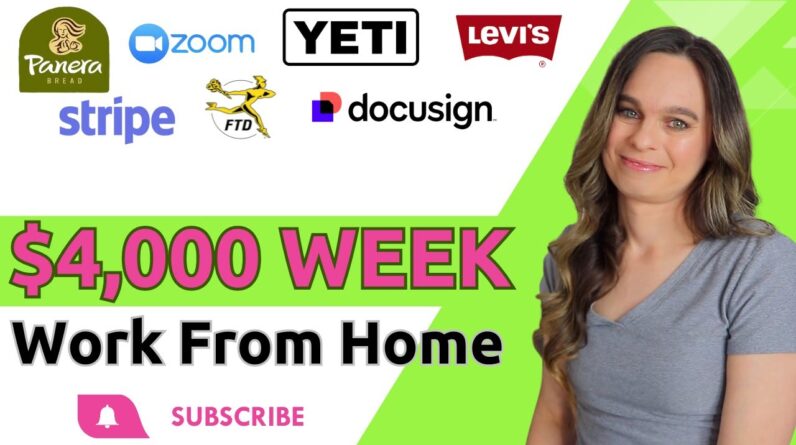 7 HUGE Companies Hiring Work From Home Up To $4,000 Week No Degree Needed |Panera Bread, Zoom + More