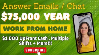 $1,000 Upfront Bonus! Work From Home Jobs Paying Up To $75,000 Year | No College Degree Needed | USA