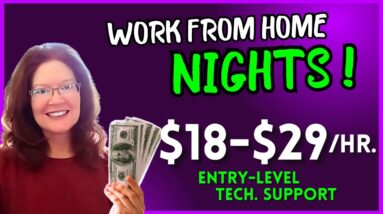 2 Remote NIGHT SHIFT Jobs (& a Day Job): Entry Level Tech. Support  | USA