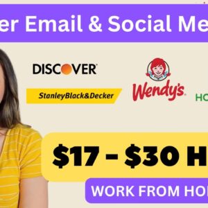 Wendy’s, No Talking Email & Social Media, & More Work From Home Jobs | $17 - $30 Hour | USA Only